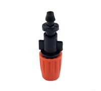 Aspersores, 30pcs Naranja Ajustable Apagado de Atomización Boquillas con Single Barb Conector para Riego