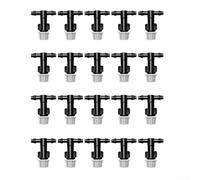 Aspersores de goteo ajustables para integración en redes de riego por goteo existentes utilizando conexiones de tubo de 4/7 mm (20 piezas)