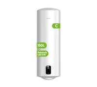Aspes Termo Eléctrico 150 Litros, AT15000DW. 1500W, Kit de Montaje Incluido, Resistencia Acero Esmaltado, Termostato Digital, Temperatura Máx 93 º, Blanco nergética Clase C