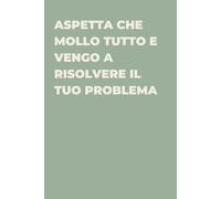 Aspetta Che Mollo Tutto E Vengo A Risolvere Il Tuo Problema - Taccuino divertente per appunti e idee | Quaderno simpatico da ufficio: Taccuino ... amici e amiche | Umorismo da ufficio