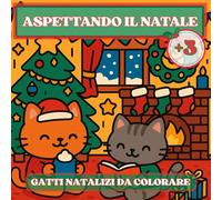Aspettando il Natale: gattini natalizi da colorare