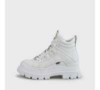 BUFFALO Botines con cordones 'Aspha' amarillo / negro / blanco / offwhite 42 amarillo / negro / blanco / offwhite