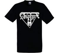 ASPHYX Logo Black T-Shirt Men Shirt tee Music Size M