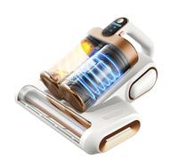 Aspirador Antiacaros Sin Cable, Aspiradora Antiacaro, Aspirador Acaros con Luz UV-C, Tecnología Ultrasónica para Colchón Cama Sofá, Aspirador de Mano Ligero