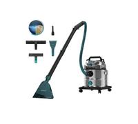 Cecotec Aspirador Sólidos, Líquidos, Tapicerías y Alfombras con Cable Conga CarpetClean 20000 Pro Ultra. 1600W, 21kPa de Potencia, Función 2 en 1, Capacidad 20L, Kit Accesorios, Radio de Acción 7m