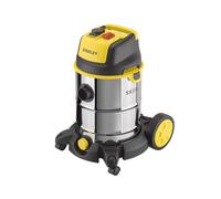Stanley Aspirador multiuso SXVC30XTDE – sólidos y líquidos, toma para herramientas, 1600 W, 30 L