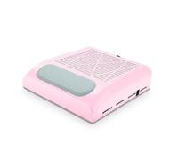 Aspirador con colector de polvo para manicura, Aspirador de pulido del colector uñas 80W multicolor con bolsos for salón(Roze)
