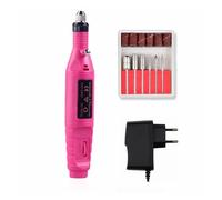 Aspirador con ventilador para recoger el polvo, Recolector de uñas 3 en 1, secador 140 W, taladro al vacío, pieza mano multicolor 16 cm, paquete 12(Mini Red)