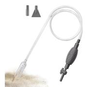 Aspirador de acuario - Eficiente que cambia el agua a sifón manual - Limpiador para fondo de acuario - Para Betta, tortuga, agua y salada, sustrato, , roca, plantas, cueva, algas