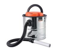Aspirador de Cenizas con Función Soplador - Potencia de 1200W y Capacidad para 20L - Incluye Manguera de 1 m y Funda para Filtro - Fabricado en Acero Inoxidable - Limpieza Chimeneas y Pellet - Bikain