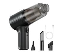 Aspirador de coche inalámbrico - Aspirador portátil para vehículos de alta succión | Aspirador manual inalámbrico para espacios pequeños, bomba de vacío multiusos para bolsas de almacenamiento y pul