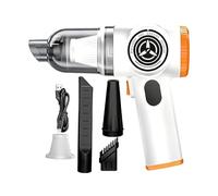 Aspirador De Coche Portátil Inalámbrico - Alta Potencia, Aspiradoras Recargables, Plumero Portátil 15.000 Pa, Aspirador De Coche, Herramienta De Aplastar Versátil, Diseño Compacto Y Ligero |