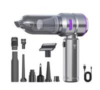 Aspirador de coche - Soplador de mano compacto, aspirador inalámbrico 4 en 1 para coche, casa, viaje, succión de motor potente, diseño ligero, herramienta de limpieza automática superior,