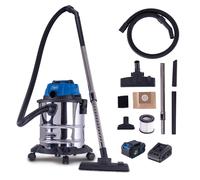 Aspirador de liquidos y solidos c-nts20-x con bateria 4,0Ah y cargador Scheppach