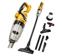 Aspirador de mano inalámbrico compatible con Dewalt 18 V 10.000 Pa, con 4 boquillas y depósito de polvo de 0,625 litros para suelos duros, alfombras, pelo de mascotas y coches.