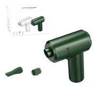 Aspirador de mano inalámbrico portátil recargable por USB silencioso de bajo ruido con cepillo para coche, mascotas, hogar, escritorio, limpieza rápida (B)