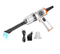 Aspirador de mano potente - 15000 Pa 3600 mAh | Extractor de pelo de animales recargable colector de polvo de alta succión limpieza coche interior sedán furgoneta casa viaje