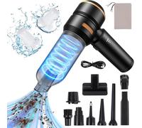 Aspirador de Mano Potente - 20000Pa Mini Aspiradora de Mano Sin Cable, Aspirador Coche Potente sin Cable Adecuado Para PC,Casa,Grietas y Rincones, También Puede Usarse Como Bomba de Inflable, 6000mAh