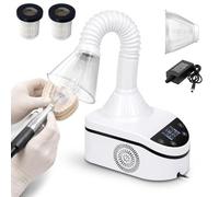 Aspirador de Polvo Dental 230W Colector de Polvo para Uñas con Pantalla Táctil, Ajuste de 3 Velocidades y Luz LED, Aspirador de Mesa para Laboratorio Dental y Estación de Pulido(2 Filters)
