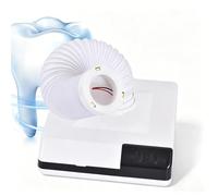 Aspirador de polvo for pulido dental de sobremesa, extractor de absorción fuerte de 60 W, potente aspirador for uñas con ventilador y tubo telescópico LED de doble función(Center)