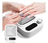 Aspirador de polvo para uñas, 80 W Nail Dust Collector, Aspirador compacto para uñas con filtro, aspiradora profesional para manicura, salón de uñas y hogar, aspirador de polvo portátil