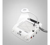 Aspirador de polvo uñas for máquina manicura con filtro potente ventilador Extractor for herramientas 6 en 1 Para salón y hogar