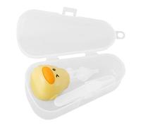 Aspirador de Silicona para Recién Nacidos, Amarillo Estuche | Accionamiento Manual, Limpieza Fácil, Formato Compacto, Guarda sin Ocupar Espacio, Práctico para Llevar