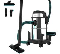 Cecotec Aspirador de Sólidos y Líquidos de 16 L Conga Rockstar Wet & Dry Steel. 1200 W, 20 kPa, Doble función: Aspirador y Soplador, Estructura Metálica, Ruedas, Radio de Acción 5m
