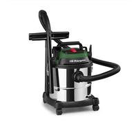 Aspirador de Sólidos y Líquidos de 20 L APS1400 MAX. 1380 W, 16 kPa, Sistema de Drenado, Aspirador y Soplador, Estructura Metálica, Ruedas, Radio de Acción 6,5m