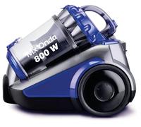Aspirador de trineo multiciclónico sin bolsa MX-AS2060, 800 W, Filtro HEPA, Depósito de 2,5 L, Rueda delantera con giro 360º, Protector térmico, Cable de 4,5 m