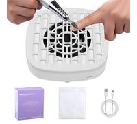 Aspirador de uñas - Aspirador de uñas inalámbrico Absorción silenciosa de polvo | Limpieza de manicura portátil para mujeres principiantes, para la mesa de salón en casa