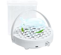 Aspirador de uñas con ventilador, control de velocidad sin niveles 0 - 6000 rpm con 30 filtros, aspiración de polvo de uñas con asa de transporte, para principiantes y técnicos en manicura, y