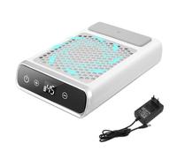 Aspirador de uñas inalámbrico de 80 W, Recargable Extractor De Polvo Para Uñas, Máquina Recolectora De Polvo De Uñas Para Uñas, Aspirador de Mesa Potente de Velocidad Ajustable para Arte de Uñas