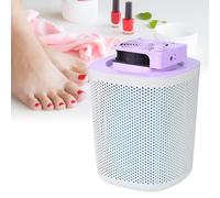 Aspirador De UñAs PortáTil Con Filtro Reutilizable, Silencioso, 3600 Rpm, Extragrande, Con Velocidad Ajustable,Purple