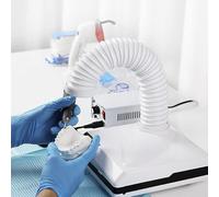 Aspirador dental 2 en 1 de sobremesa, colector de polvo portátil con manguera retráctil, for salón de uñas y laboratorio dental.
