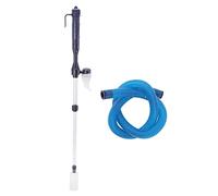 Aspirador eléctrico para acuarios, Limpiador de Grava para peceras con Impulsor en Espiral, sifón a batería para el Cambio de Agua, Incluye Bolsa filtrante y Tubos telescópicos