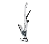Bosch Serie 4 BBH32551 aspiradora de pie y escoba eléctrica Aspiradora escoba 2 en 1 Batería Secar Sin bolsa 0,4 L Metálico, Blanco