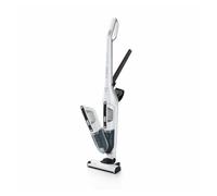 Bosch Serie 4 BBH32551 aspiradora de pie y escoba eléctrica Aspiradora escoba 2 en 1 Batería Secar Sin bolsa 0,4 L Metálico, Blanco