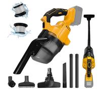 Aspirador inalámbrico para batería Dewalt de 20 V, 5 en 1 con motor de 600 W de potencia, 70 dB de ruido, portátil con filtro HEPA para suelo, alfombra, coche (sin batería)