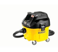Aspirador industrial dewalt dwv901l-qs - 1400 w - capacidad del depósito 30 l y de polipropileno - incluye:manguera 4m + adaptador airlock + adaptador universal airlock + bolsa de polvo