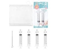 Aspirador Nasal Bebe 4PCS Jeringa Lavado Nasal Bebe para Mejor Respiración, Limpieza Nasal Bebe, Irrigador Nasal Bebe Limpiador Nariz Enjuague Rápido, Aspirador Nasal para Bebe Lavados Nasales Bebe