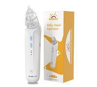 Aspirador Nasal Eléctrico para Bebé, MOMTORY Succionador Nasal para Bebé, Limpiador Profundo de la Nariz para Bebé con Función de Nana Calmante, Recargable, Succión de Tres Velocidades, Antirretorno