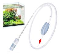 Aspirador para acuario, elegante, de alto rendimiento, sifón de limpieza, bañera principiante con reptiles Guppy Tortugas Betta E | Multipurpose Outdoor Indoor Utility