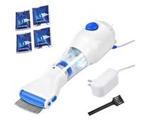 Aspirador para piojos profesional, Peine eléctrico antipiojos, Aspirador piojos, Más eficaz que otros peines y champú para piojos, Elimina piojos y huevos, prevención de liendres (Aspirador de piojos)