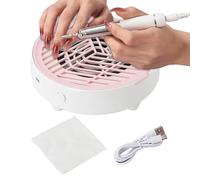 Aspirador por Unghie - Aspirador Silenzioso en ABS Da 5,91x5,91x1,77 Pollici | Collettore Di Polveri Per Unghie Professionale Da 201 G Per Stazione Di Bellezza Per Manicure Per Salone Di Casa Per Pr