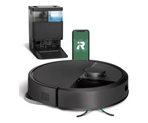 Aspirador Robô IROBOT Roomba Plus 405 Combo + Base Autowash (Autonomia: 180 min - Preto)