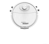 Aspirador robot de 3 pulgadas - Aspirador de barrido de succión USB recargable de bajo ruido para diseño delgado para limpieza de pisos del hogar Electrodomésticos (blanco)