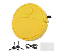 Aspirador robot recargable USB, totalmente automático para MINI hogar inteligente máquina de limpieza de pisos, inalámbrico para HOOVER (amarillo)