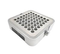 Aspirador Uñas Profesional,Aspirador Uñas Aspirador de uñas 60W Extractor manicura enchufable/aspirador inalámbrico 45KRPM ventilador Pochłaniacz Pylu Do Paznokci(Silver 1,E)