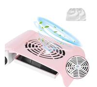 Aspirador Uñas Profesional,Aspirador Uñas Aspiradora for polvo de uñas, máquina manicura, potente y silenciosa(858-M1pink,U)